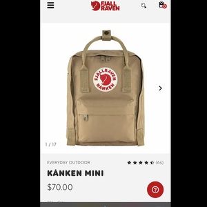 COPY - fjallraven kanken mini backpack